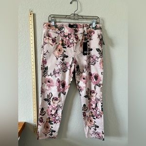 NWT Kut from the Kloth pink floral pants